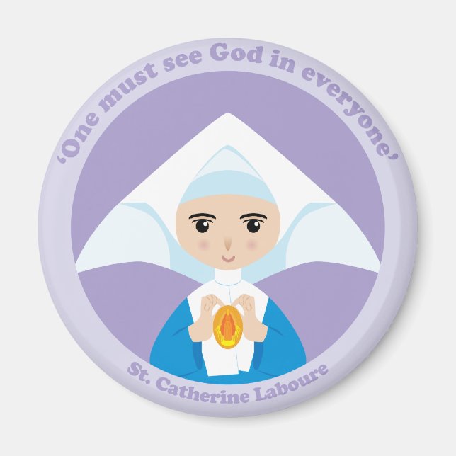 St. Catherine Laboure Magnet (Vorne)