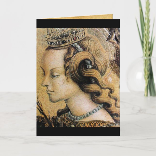 St. Catherine von Alexandria Feiertagskarte (Vorderseite)