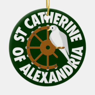 St. Catherine von Alexandria Keramik Ornament