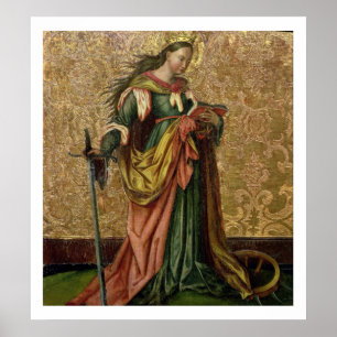 St. Catherine von Alexandria (Öl auf Platte) 2 Poster