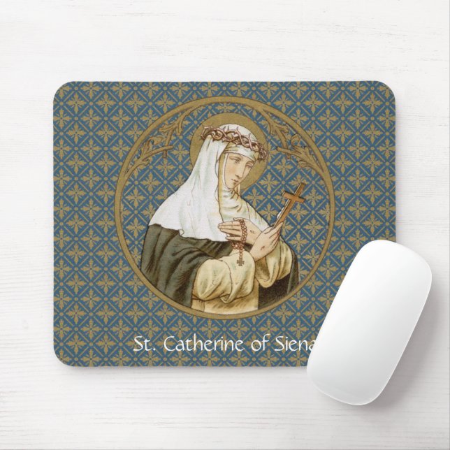 St. Catherine von Siena (19 BK) Mousepad (Mit Mouse)