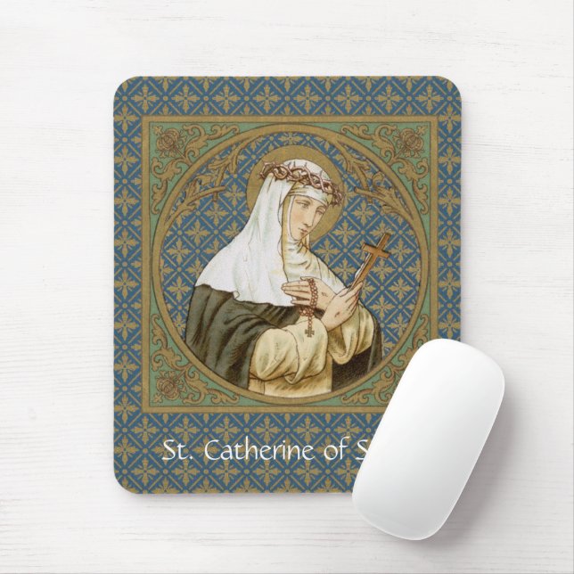 St. Catherine von Siena (19 BK) Mousepad (Mit Mouse)
