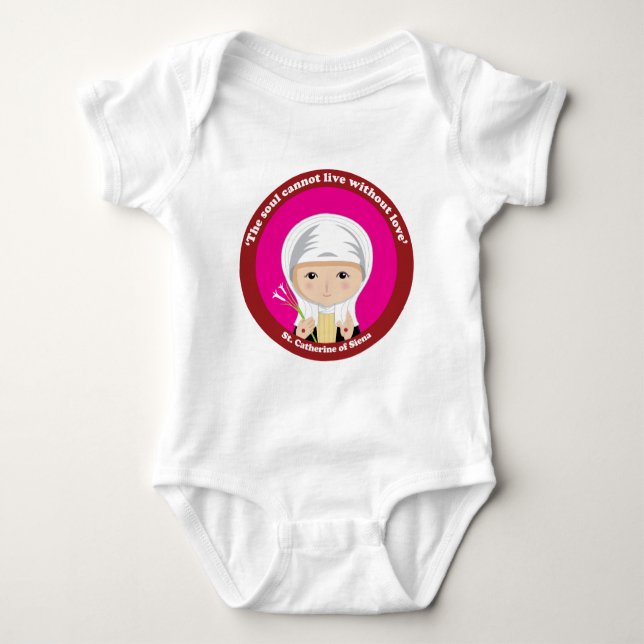 St. Catherine von Siena Baby Strampler (Vorderseite)