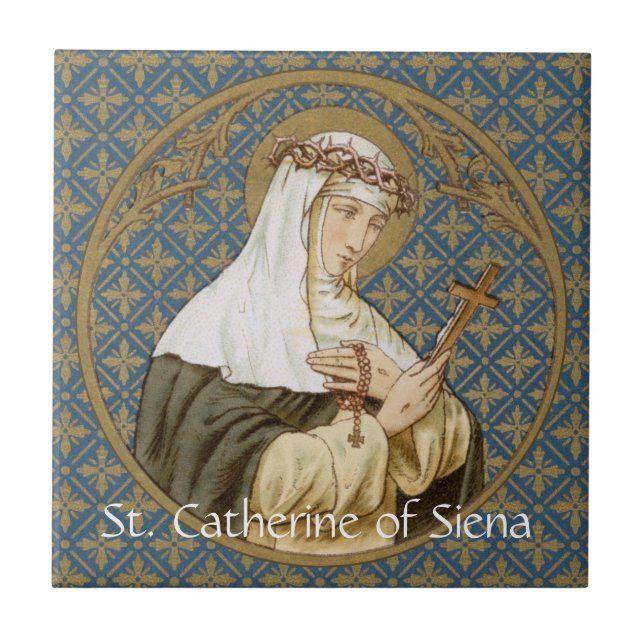 St. Catherine von Siena (BK 19) Tile 1 Fliese (Vorderseite)