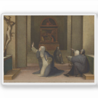 St. Catherine von Siena Empfang der Stigmata Aufkleber