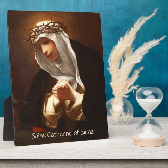 St. Catherine von Siena (Franceschini) Vertikal Fotoplatte (Seite)