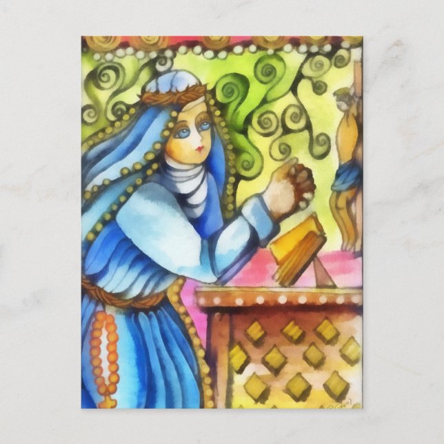 St. Catherine von Siena Postkarte (Vorderseite)