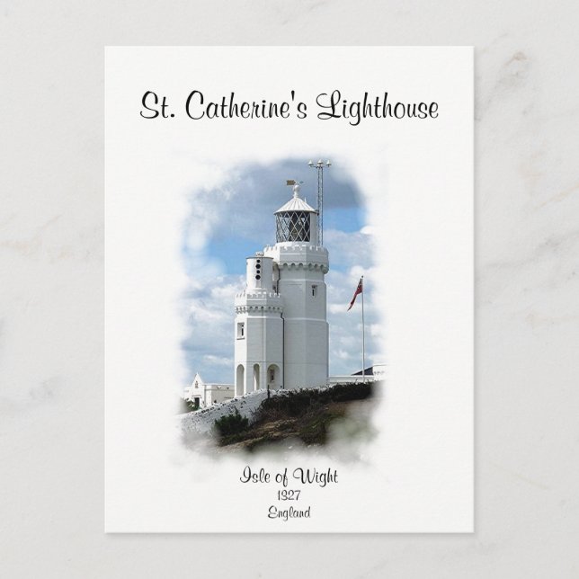 St. Catherine's Lighthouse Postkarte (Vorderseite)