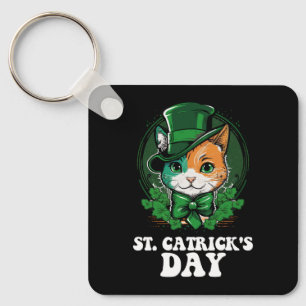 St Catricks Day Cat Lovers St Patrick's Day Schlüsselanhänger