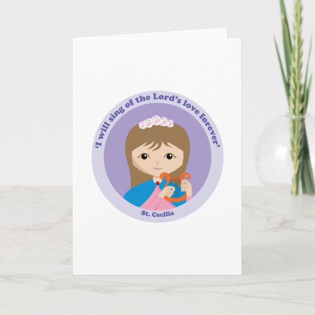 St. Cecilia Karte (Vorderseite)