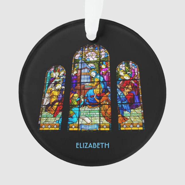 St. Cecilia Legebatterorgel Glass Imitation Ornament (Vorderseite)