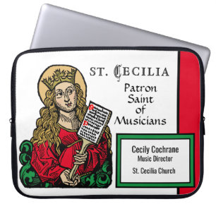 St. Cecilia mit Hymn Board (Nürnberg) Laptopschutzhülle