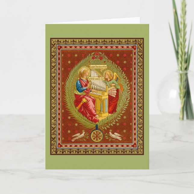 St. Cecilia of Rome (SNV 36) Blank Grußkarte Karte (Vorderseite)