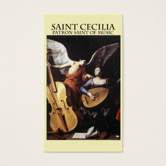 St. Cecilia, Schutzheilige der Musik (Vorderseite)