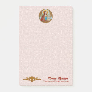 St. Cecilia von Rom (BK 003) 4"x6" Post-it Klebezettel