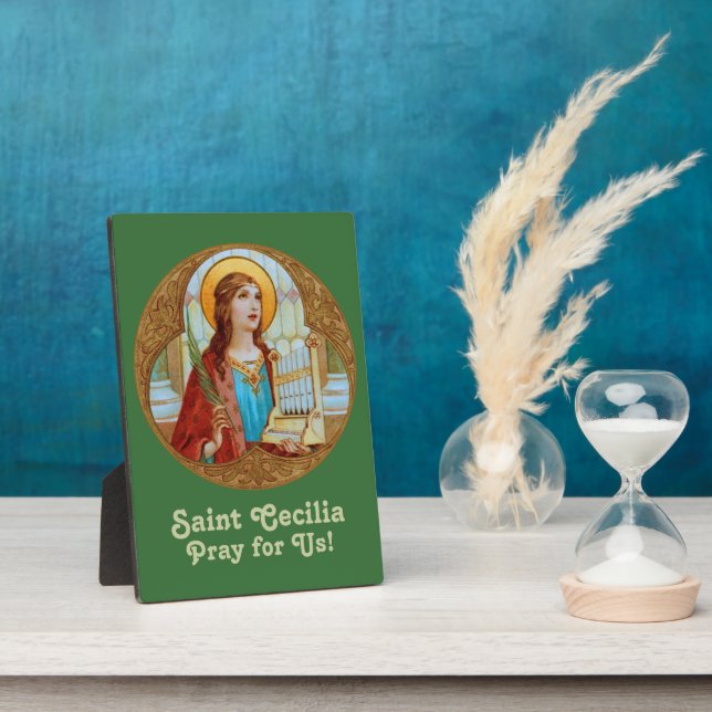 St. Cecilia von Rom (BK 003) 5"x7" Fotoplatte (Seite)
