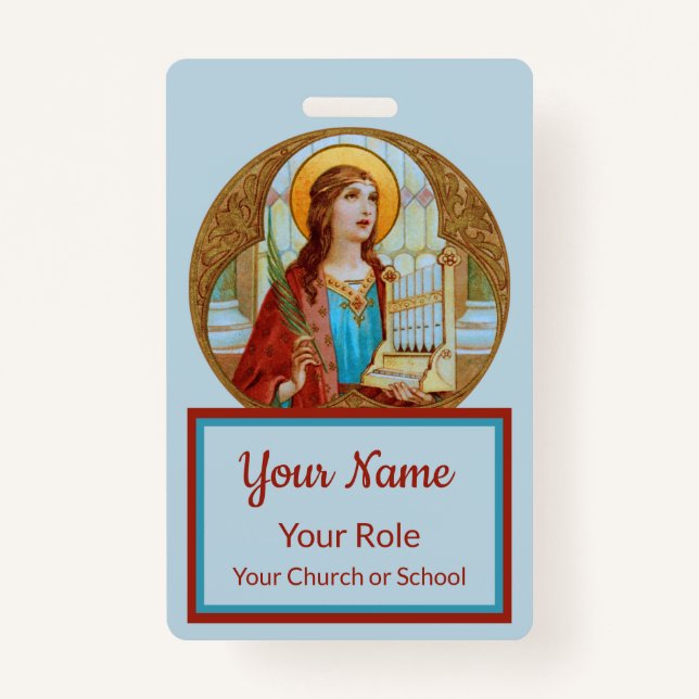 St. Cecilia von Rom (BK 003) Ausweis (Vorderseite)