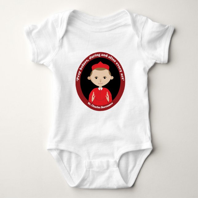 St. Charles Borromeo Baby Strampler (Vorderseite)