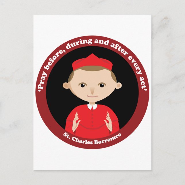St. Charles Borromeo Postkarte (Vorderseite)