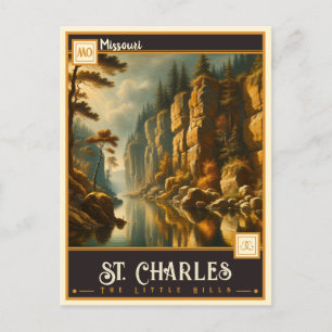 St. Charles, Missouri   Vintage Postkarte
