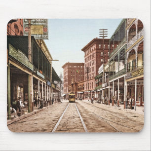 St. Charles Street New Orleans 1900 Mousepad