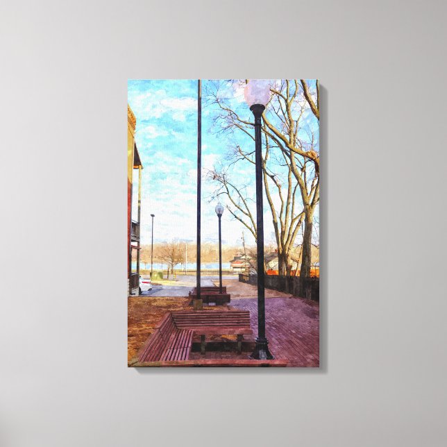St Charles Walkway Painterly Leinwanddruck (Vorderseite)