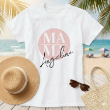 St Chic Custom MAMA Pinselstrich-Schriftzug Name T