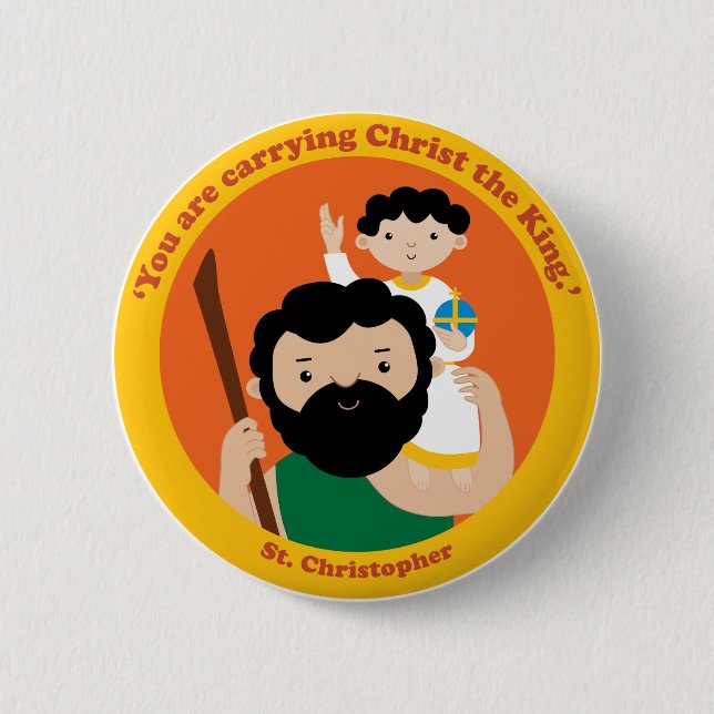 St Christopher Button (Vorderseite)