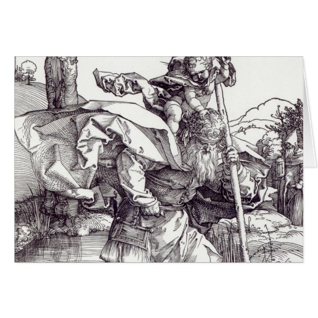 St Christopher, das den Säugling Christus, 1511 (Vorderseite (Horizontal))