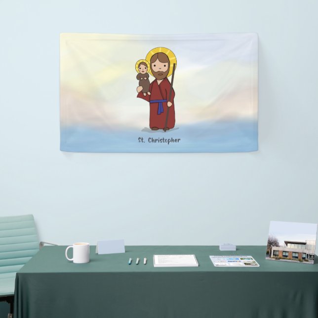 St. Christopher Festtag St. Christopher Banner (Messeveranstaltung)