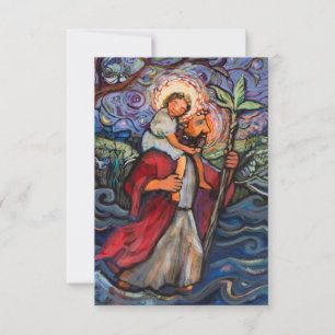 St Christopher Prayer Card