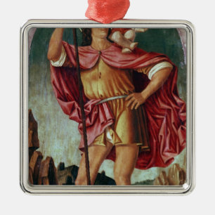 St Christopher Silbernes Ornament