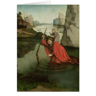 St Christopher, welches das Christus-Kind trägt