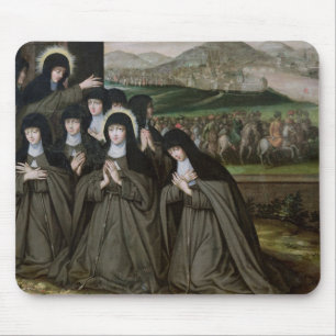 St. Claire mit ihrer Schwester, Agnes und Nonnen Mousepad