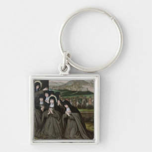 St. Claire mit ihrer Schwester, Agnes und Nonnen Schlüsselanhänger
