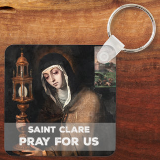 St. Clare Beten für uns Schlüsselanhänger