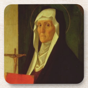 St. Clare, c.1485-90 (Tempera auf Platte) Untersetzer