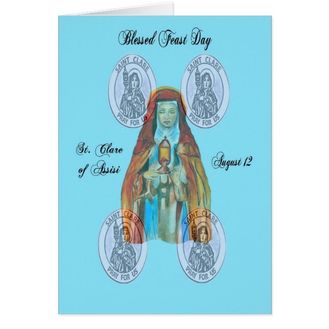 St Clare de jour de fête d'Assisi (Devant)