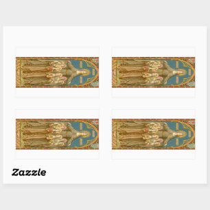 St. Clare of Assisi & Nuns (SAU 027) Rechteckiger Aufkleber