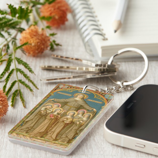 St. Clare of Assisi & Nuns (SAU 27) Schlüsselanhänger (Vorderseite rechts)