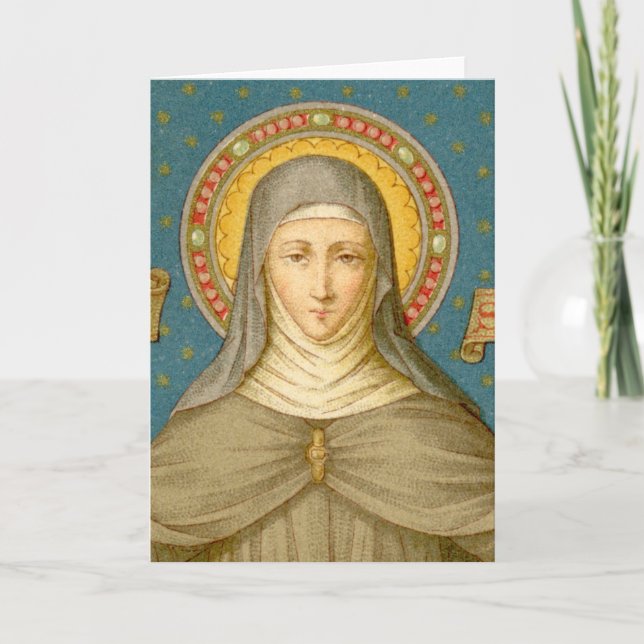 St. Clare of Assisi (SAU 027) Gruß Karte (Vorderseite)