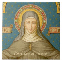 St. Clare of Assisi (SAU 027) Keramik Tile 1