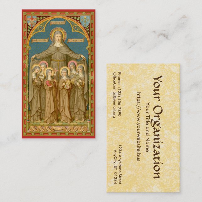St. Clare of Assisi (SAU 027) Standard Visitenkarte (Vorne/Hinten)