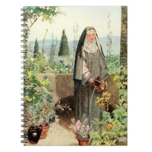 St. Clare of Assisi Watering Blume (M 065) Notizblock