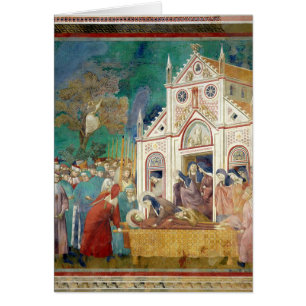 St. Clare umfaßt den Körper von St Francis