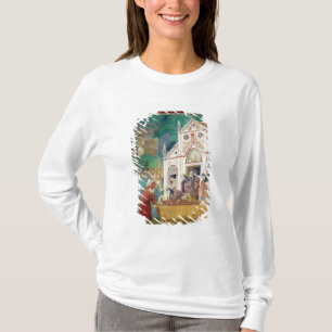 St. Clare umfaßt den Körper von St Francis T-Shirt