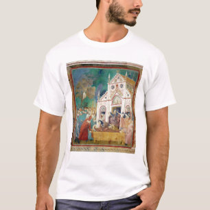 St. Clare umfaßt den Körper von St Francis T-Shirt