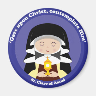 St. Clare von Assisi Magnet