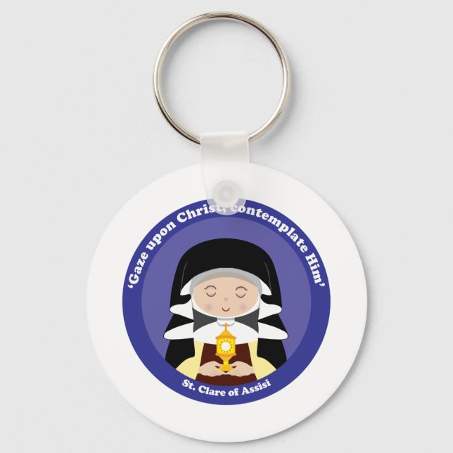 St. Clare von Assisi Schlüsselanhänger (Vorderseite)