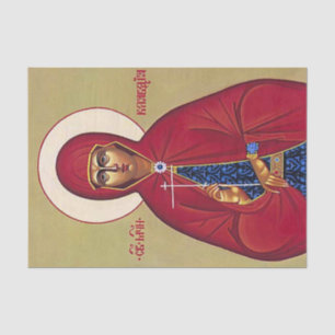 St. Claudia Orthodox Christliches Symbol Seidenpapier